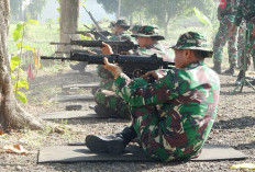 Ratusan Prajurit Kodim Pekalongan Latihan Menembak