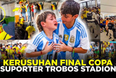 Momen Kerusuhan Suporter Jelang Final Copa America 2024 yang Bikin Laga Ditunda