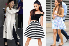 Outfit Wanita Pendek Ala Ariana Grande yang Dapat Wanita Coba