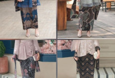 2 Cara Memadukan Kebaya Brokat dengan Rok Batik yang Anggun