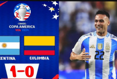 Gol Lautaro Martinez Extra Time Kalahkan Kolombia 1-0 di Final Copa America 